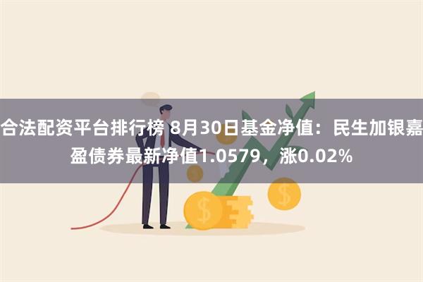 合法配资平台排行榜 8月30日基金净值：民生加银嘉盈债券最新净值1.0579，涨0.02%