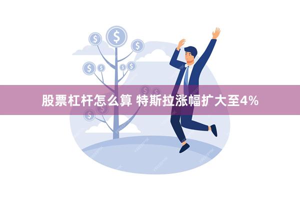 股票杠杆怎么算 特斯拉涨幅扩大至4%