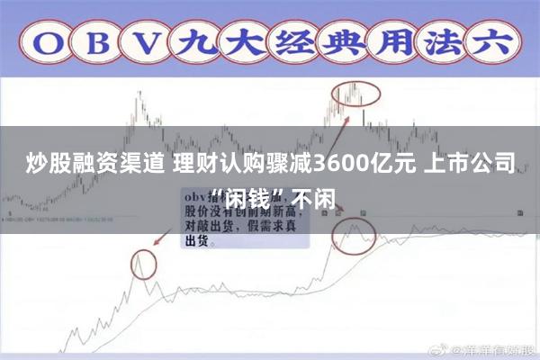 炒股融资渠道 理财认购骤减3600亿元 上市公司“闲钱”不闲